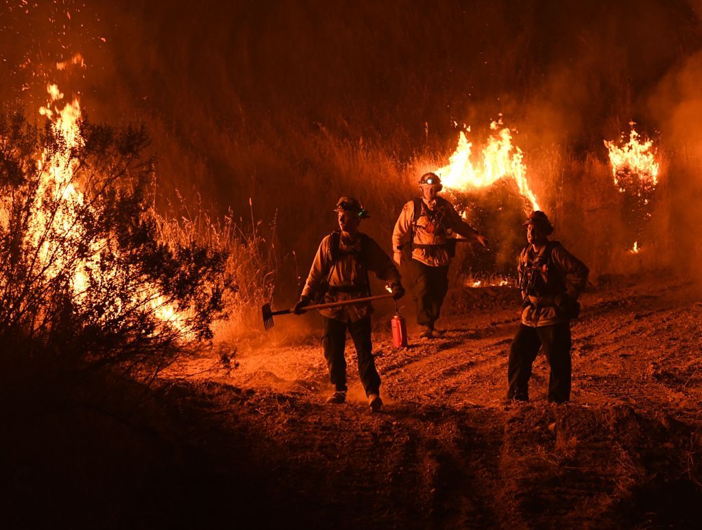 Firefighters battle the Mendocino Complex Fire.