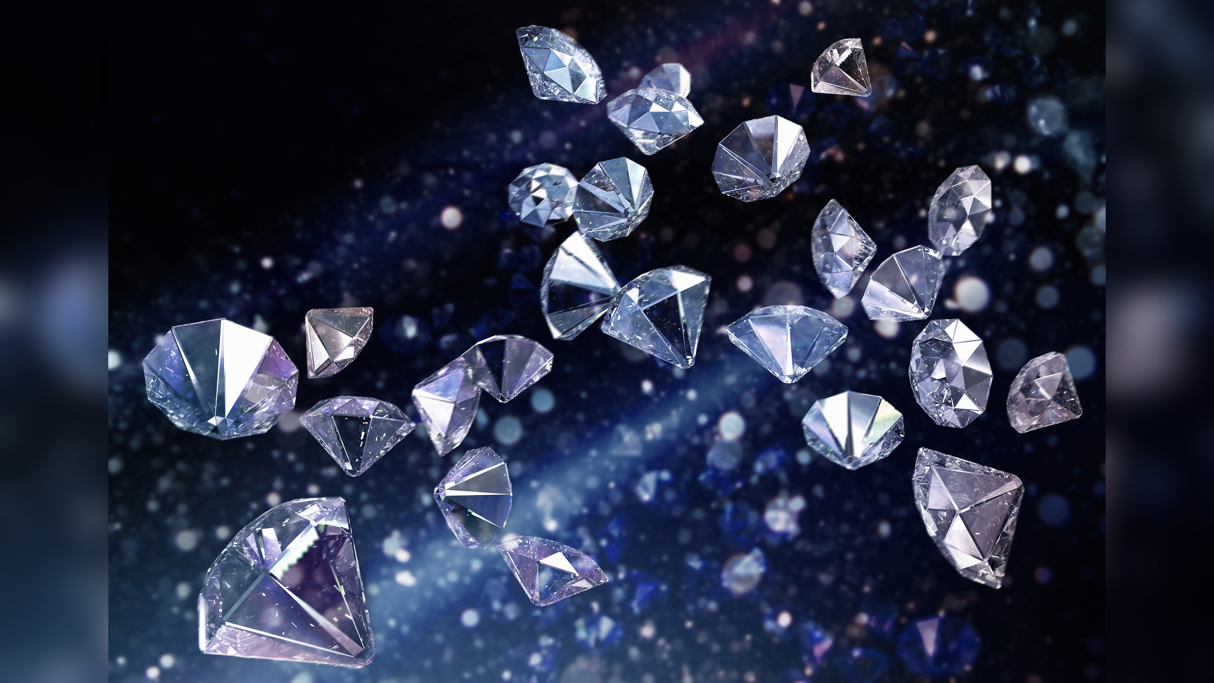 diamonds of forming planet earth