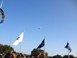 Endeavour Flyover of Stennis Space Center