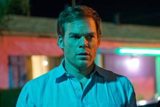 Michael C. Hall as Dexter.