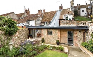 Extended listed cottage