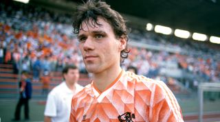 25 June 1988 Munich - UEFA European Football Championship Final - Netherlands v USSR - Marco van Basten of Netherlands after the match (photo by Mark Leech/Offside/Getty Images)