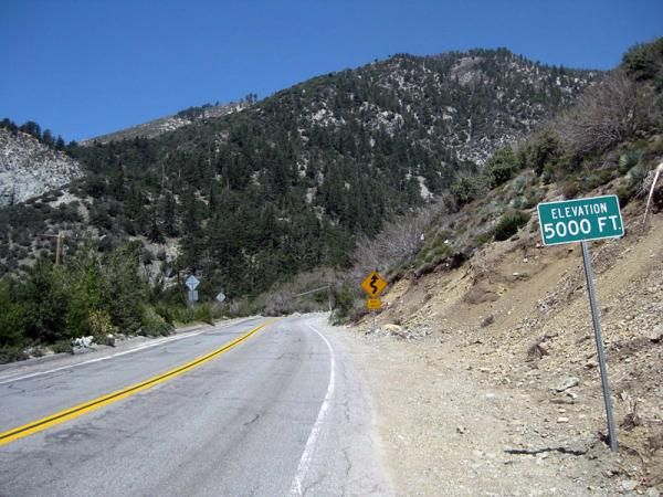 Three miles to the summit of Mt. Baldy.