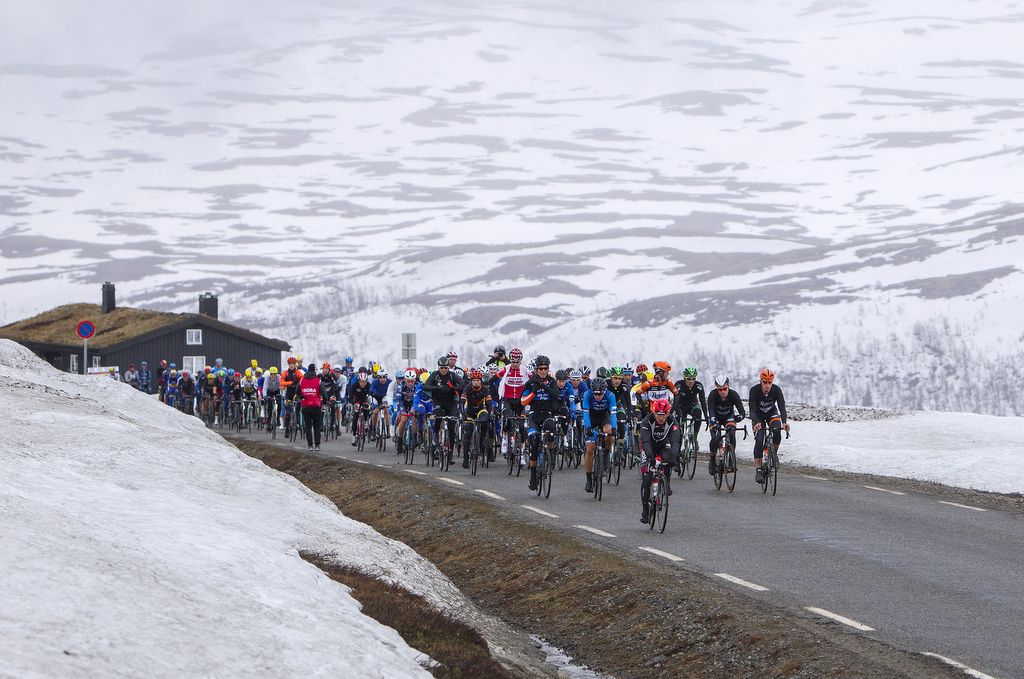 Snowy conditions for stage 3