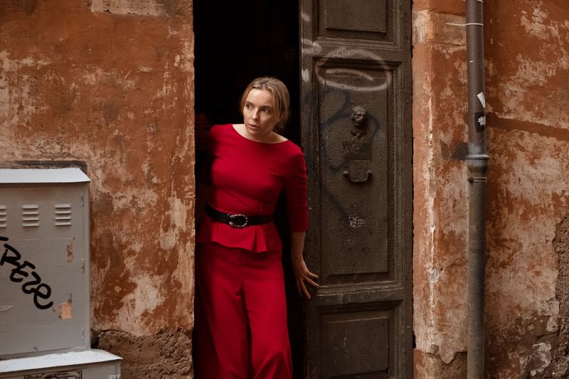 Red, Standing, Temple, Door, Art,