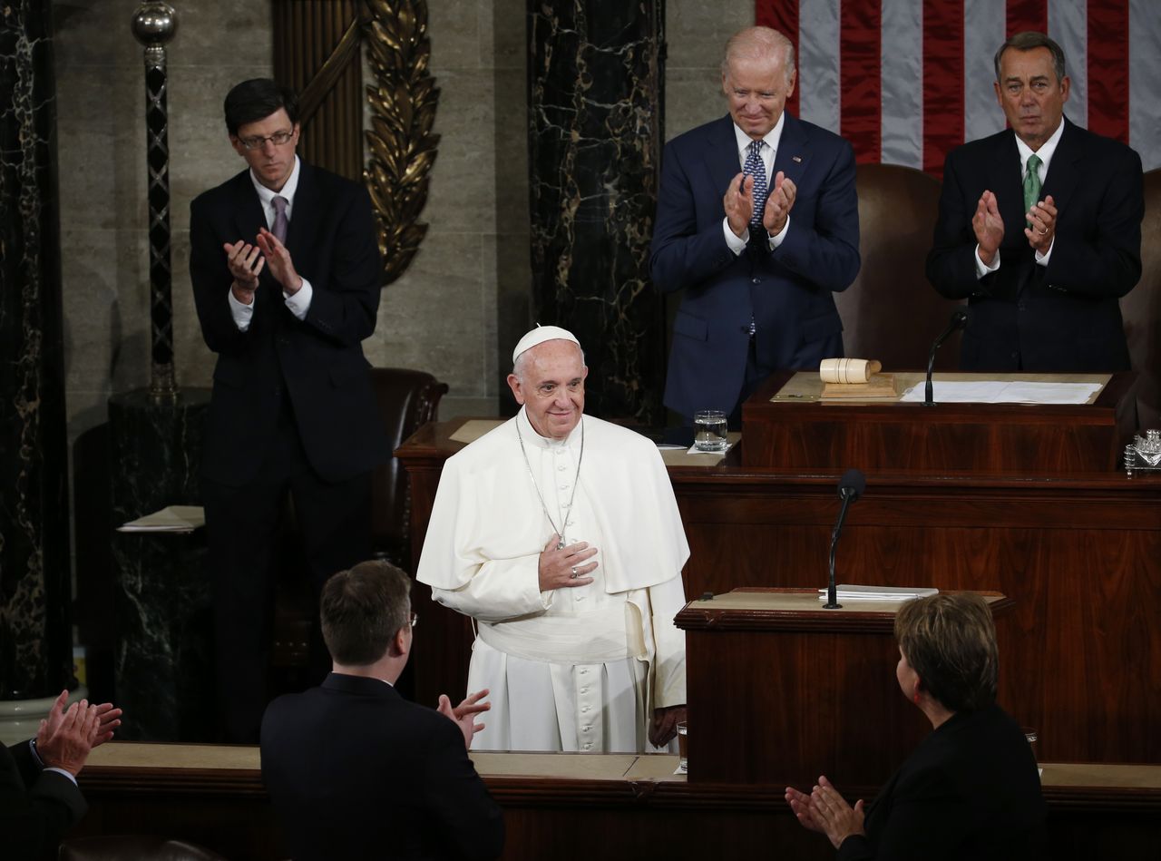 Pope Francis goes to Washington.