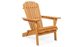Best Choice Products folding wooden Adirondack lounger chair