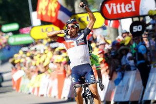 Jarlinson Pantano wins stage 15 at the 2016 Tour de France.