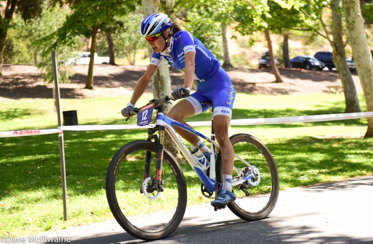 Maghalie Rochette (Luna Pro Team) did not make the initial selection today and found herself riding a time trial