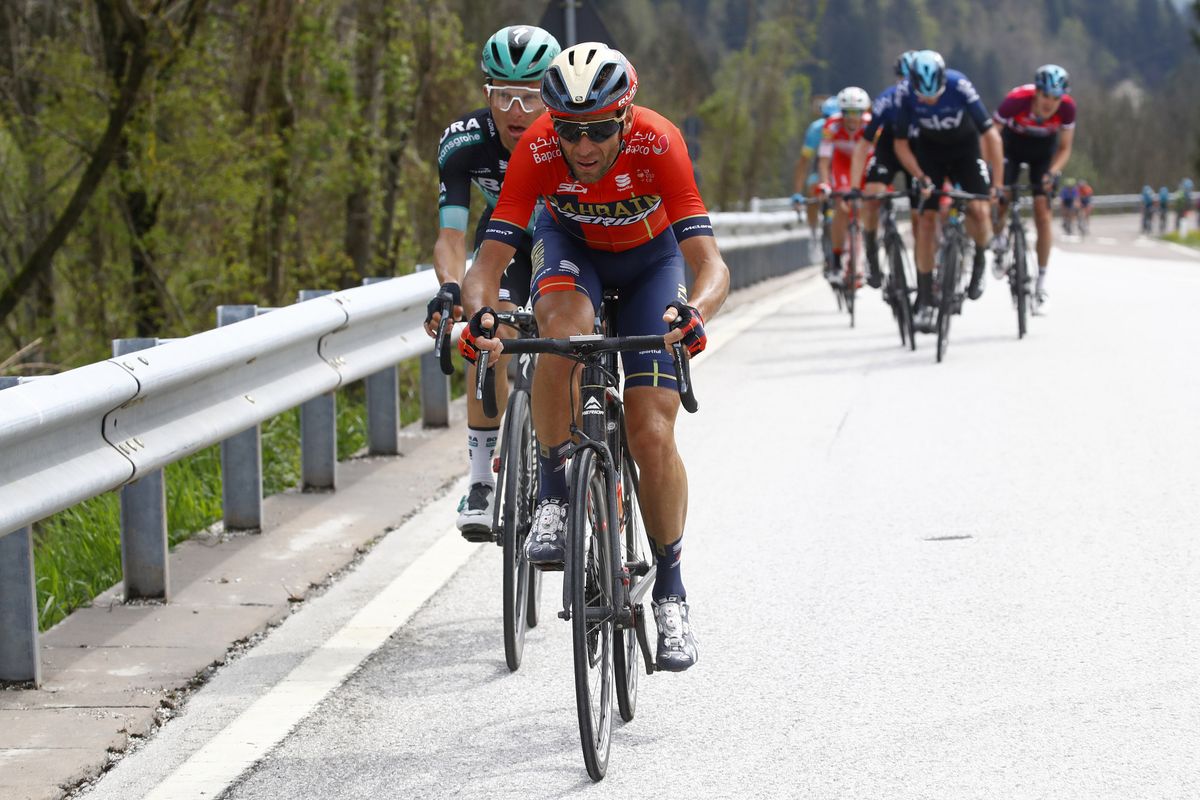 Vincenzo Nibali away with Rafal Majka