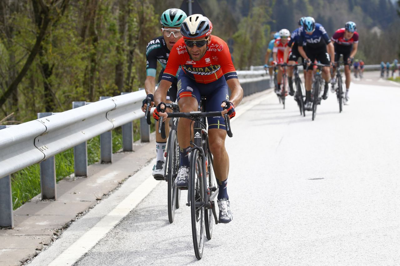 Vincenzo Nibali away with Rafal Majka