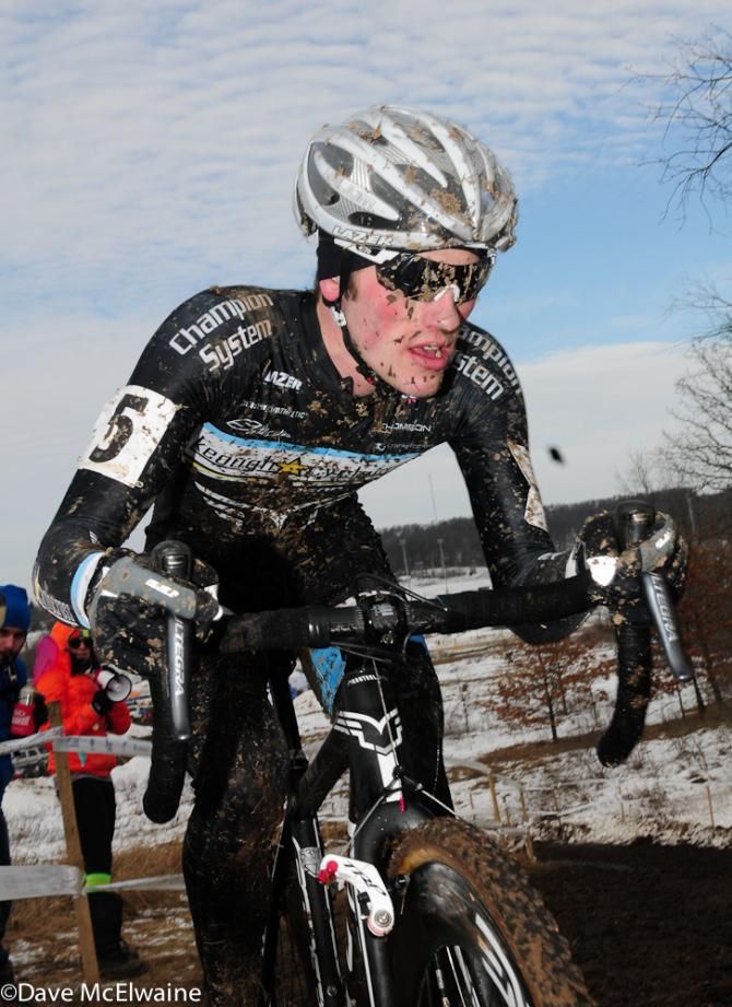 Jesse Keough (Champion System/Keough Cyclocross) topping a steep climb
