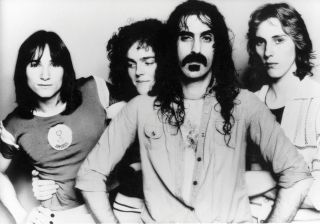 With Frank Zappa (centre)