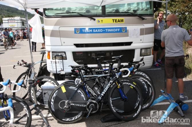 When top pro teams cross the Atlantic to race in North America, they typically don't bring all their time trial bikes &nbsp;and they certainly don't bring their team busses. So, temporary arrangements are made