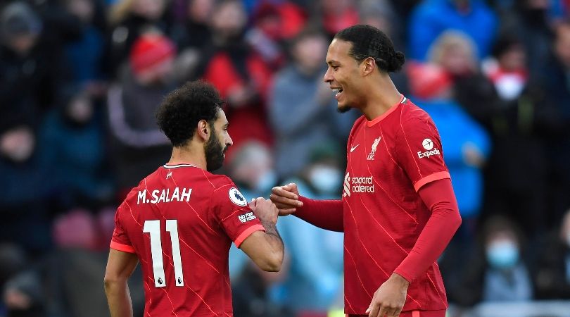 Mohamed Salah and Virgil van Dijk in action for Liverpool.