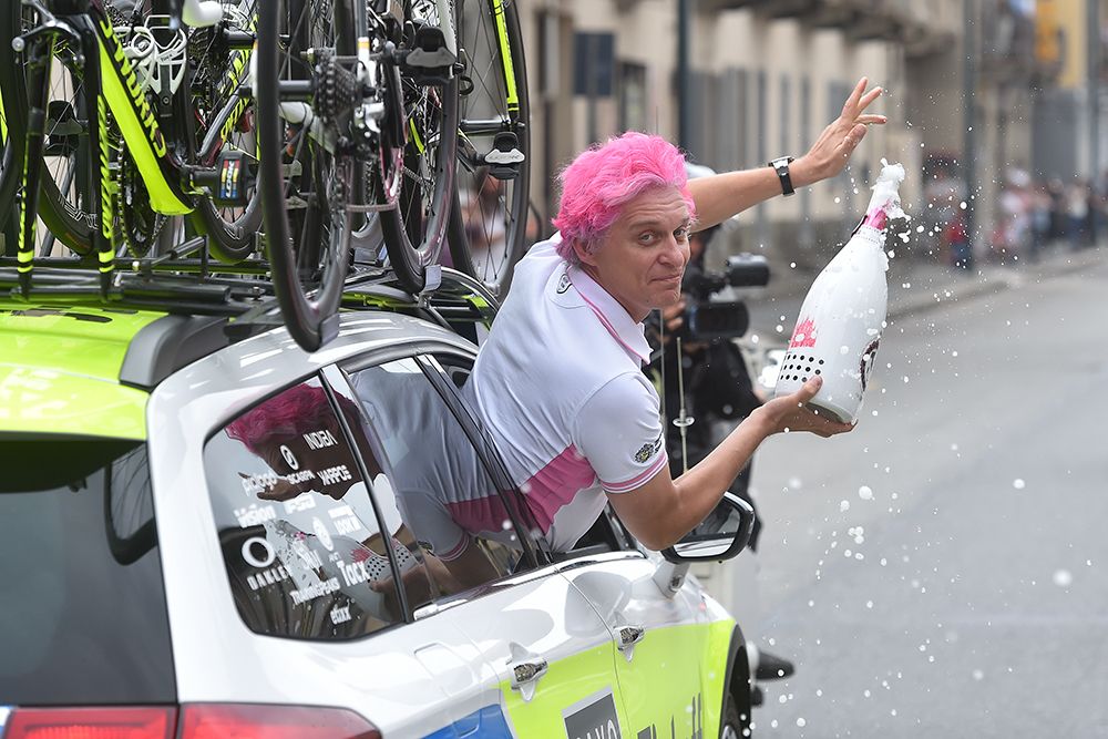 Oleg Tinkov gets the celebrations underway