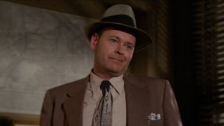 Richard LeParmentier stands in mid conversation in Who Framed Roger Rabbit.