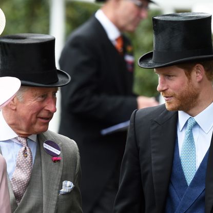 Prince Harry and King Charles in top hats