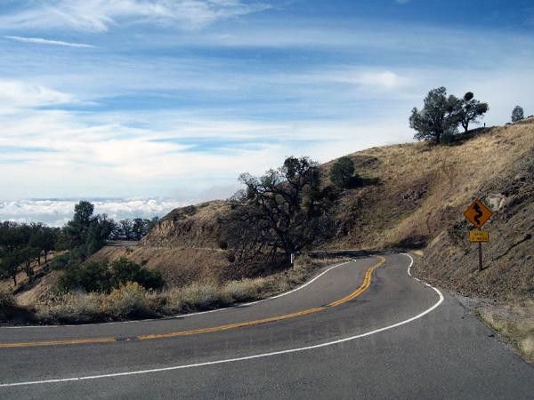 Another spectacular part of the stage is on the descent of Mt. Hamilton.