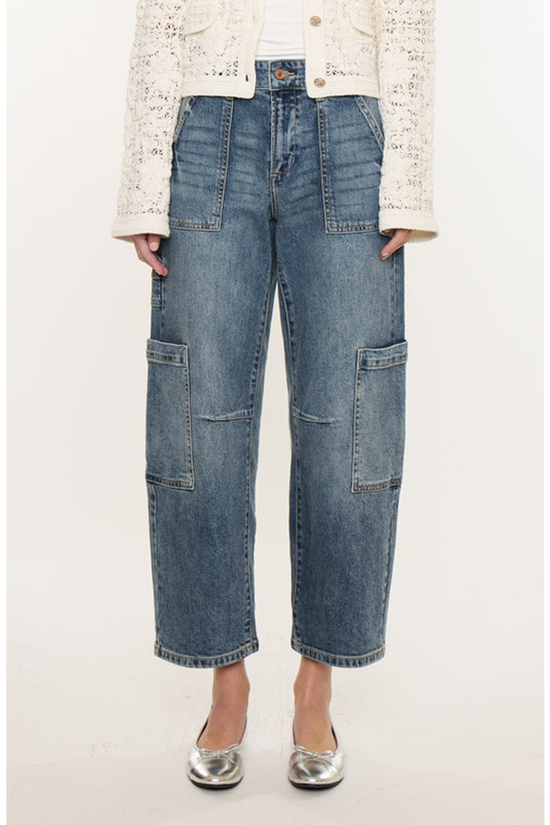 Charly Low Slung Barrel Jeans