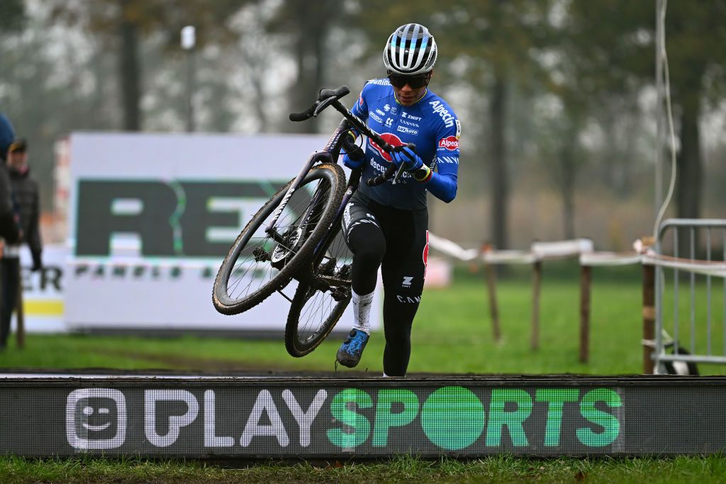 RIJKEVORSEL BELGIUM NOVEMBER 19 Ceylin Del Carmen Alvarado of The Netherlands and Team Alpecin Deceuninck competes during the 36th Superprestige Merksplas 2022 Womens Elite Superprestige2023 CXWorldCup CycloCross on November 19 2022 in Rijkevorsel Belgium Photo by Luc ClaessenGetty Images