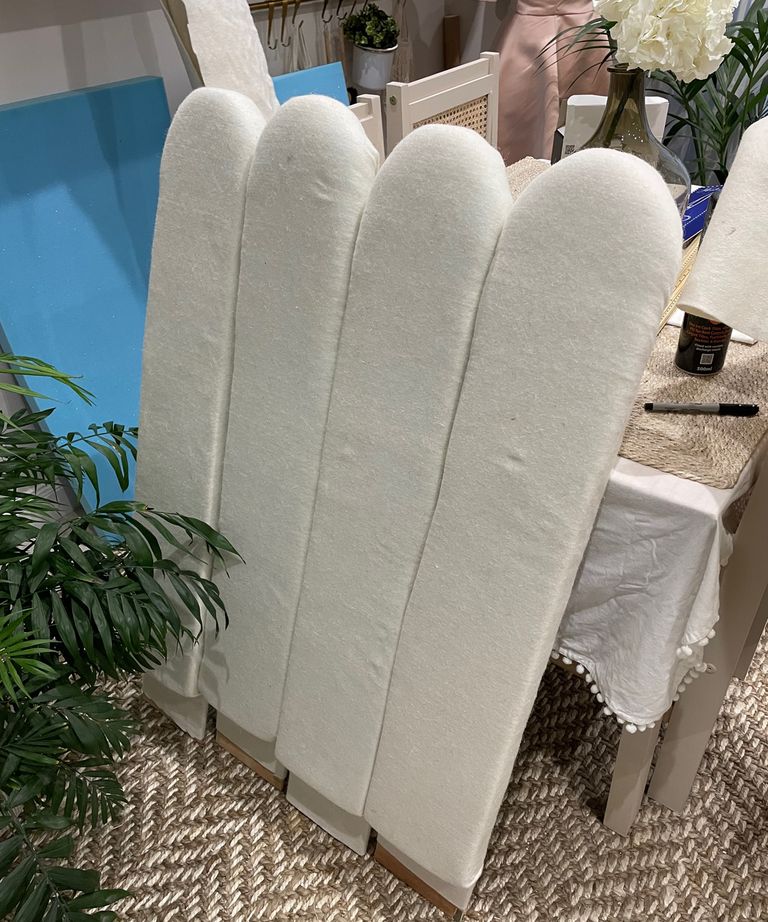 DIY upholstered scalloped headboard Real Homes