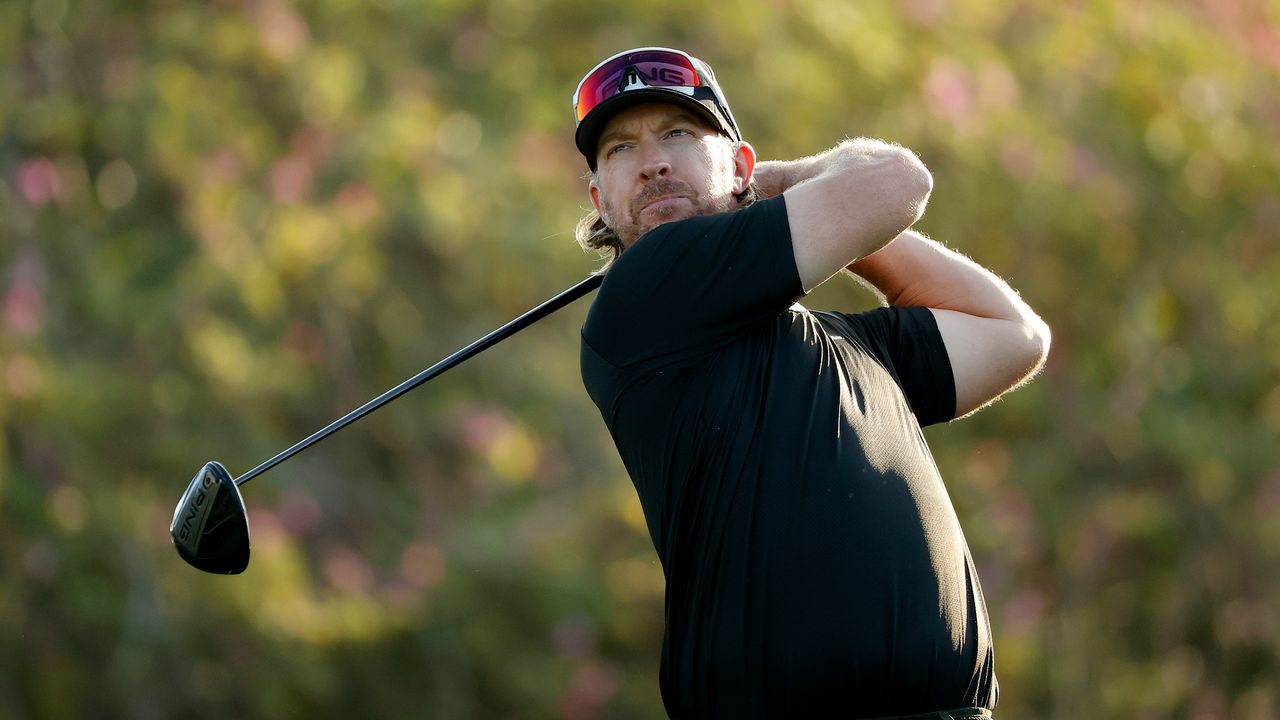 Hunter Mahan plays a drive in a PGA Tour event