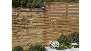 contemporary wooden fencing