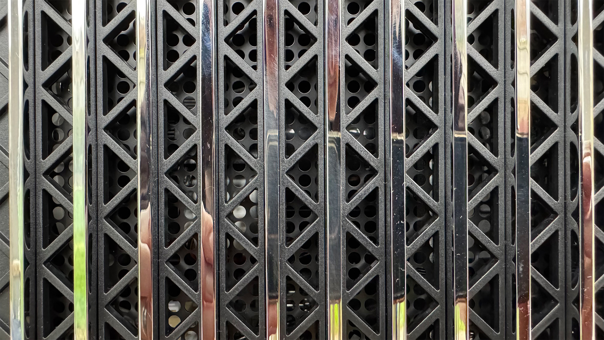 Valerion VisionMaster Pro 2 home cinema projector close up detail of side grille