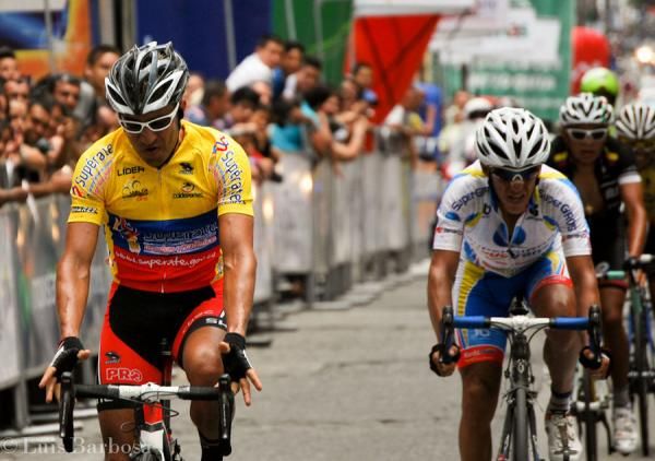 Felix Cardenas (Gw Shimano-Chec-Envia) shows his relief at the end of the stage