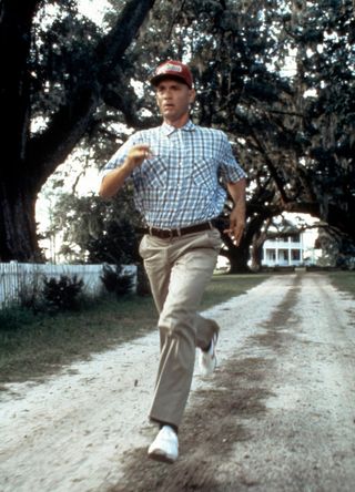 Tom Hanks in Forrest Gump.