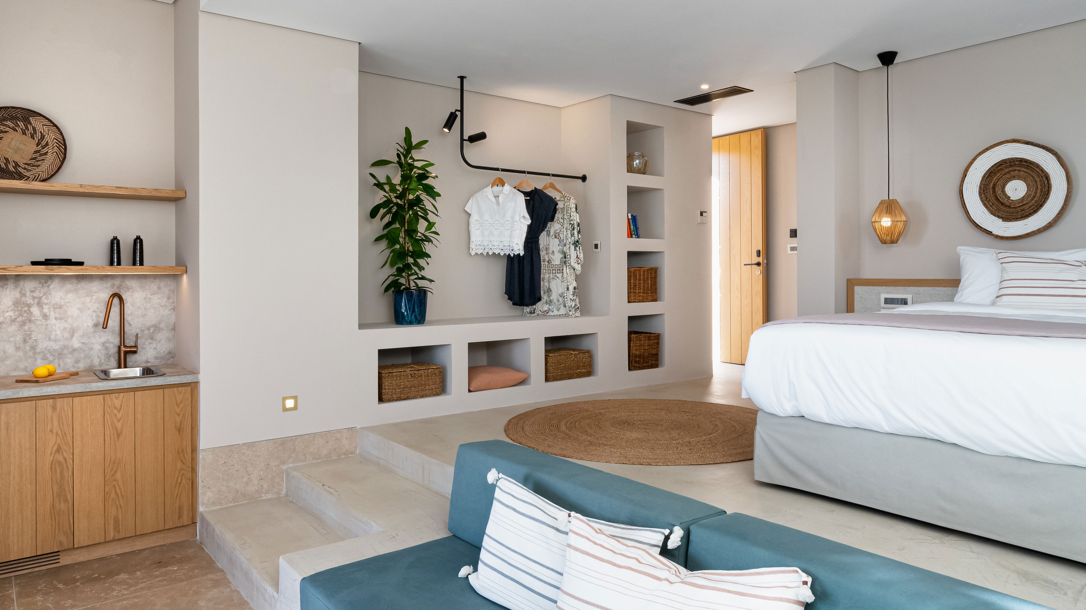 Villa interior at Eliamos