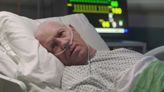 Charlie, semi-conscious and being treated in resus in Casualty.