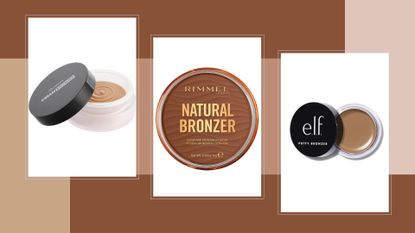 an image of some of the best drugstore bronzer buys we tried