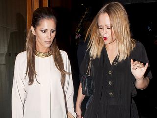 Cheryl Cole and Kimberley Walsh party at Zuma in London