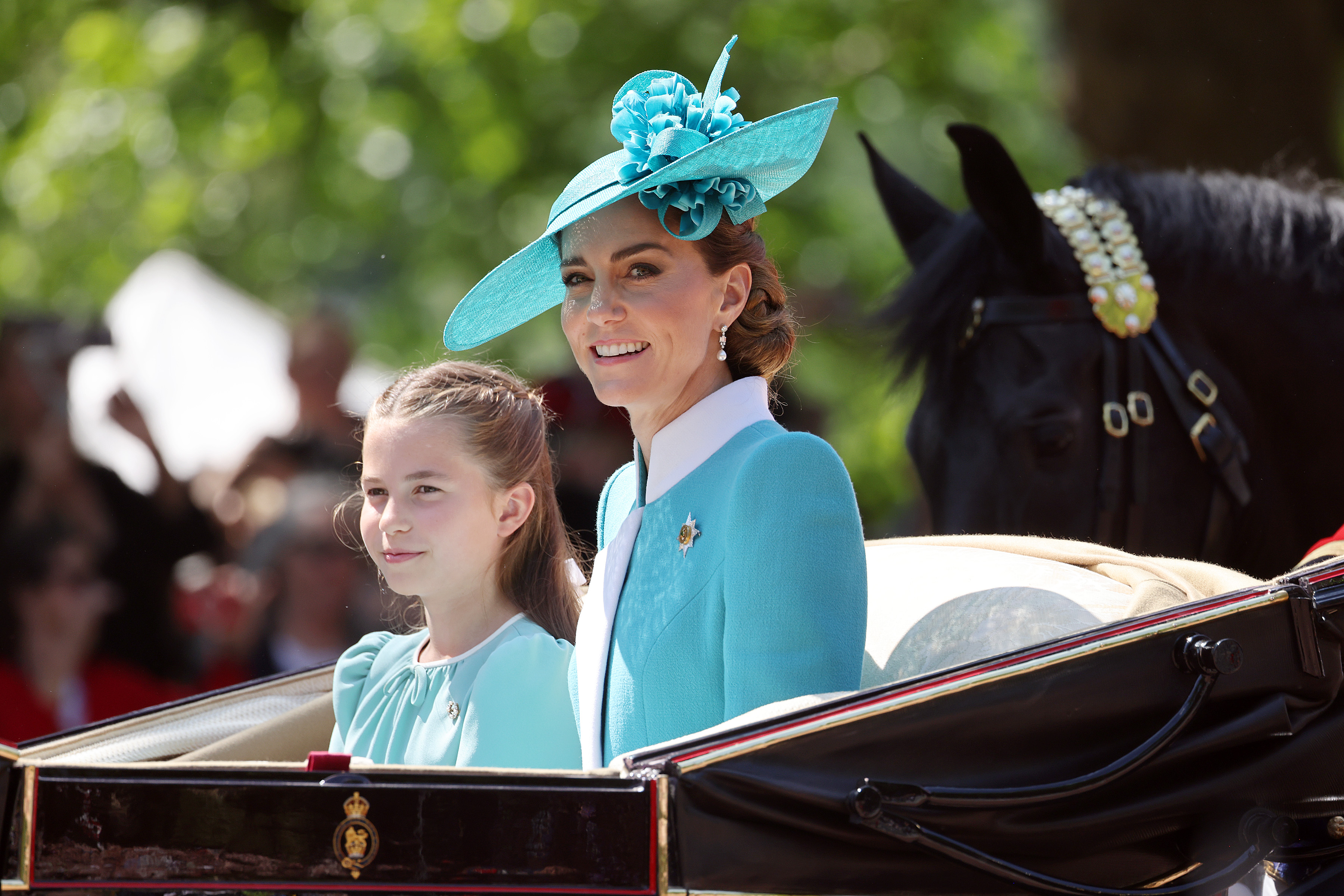 Princess Charlotte and Princess Kate display their mother-daughter aesthetic at Trooping the Colour 2025