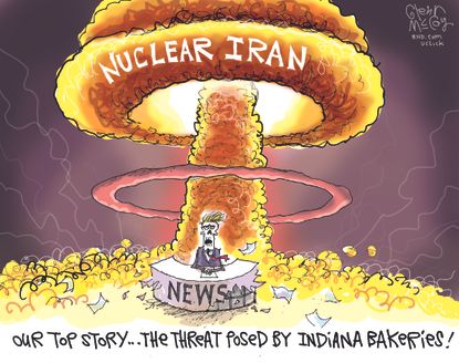 
Political cartoon World Iran nuclear talks