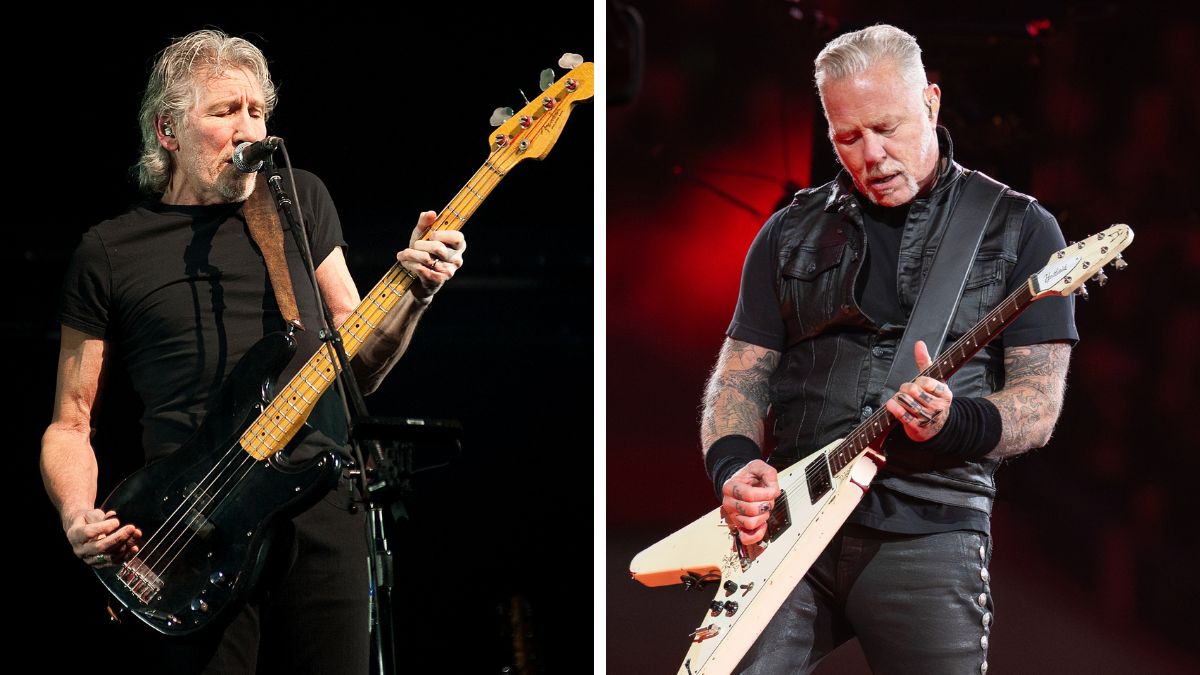 Left&ndash;Roger Waters performing live on stage at the O2 Arena on May 11, 2011 in London; Right&ndash;James Hetfield of Metallica performs at Levi's Stadium on June 20, 2025 in Santa Clara, California