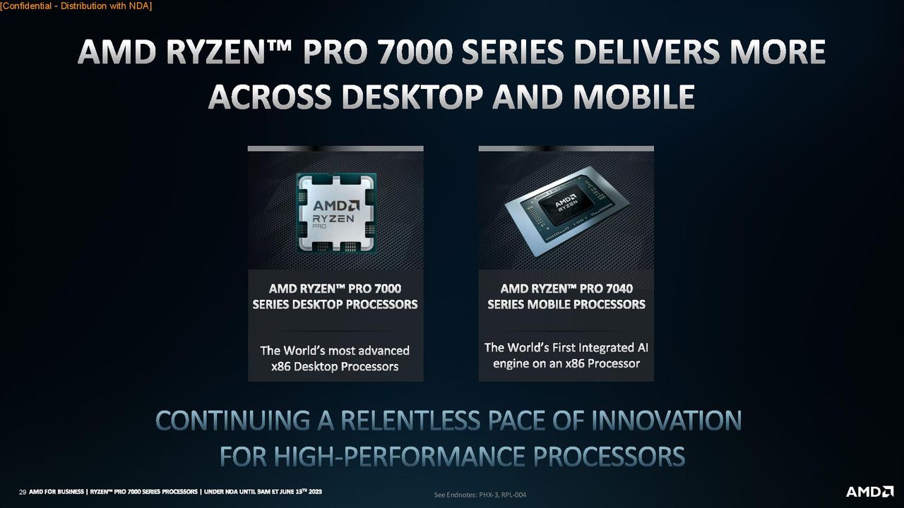 AMD Ryzen Pro Desktop 7000 series