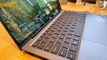 Photograph of the Lenovo ThinkPad X9 14 Aura Edition Laptop's keyboard