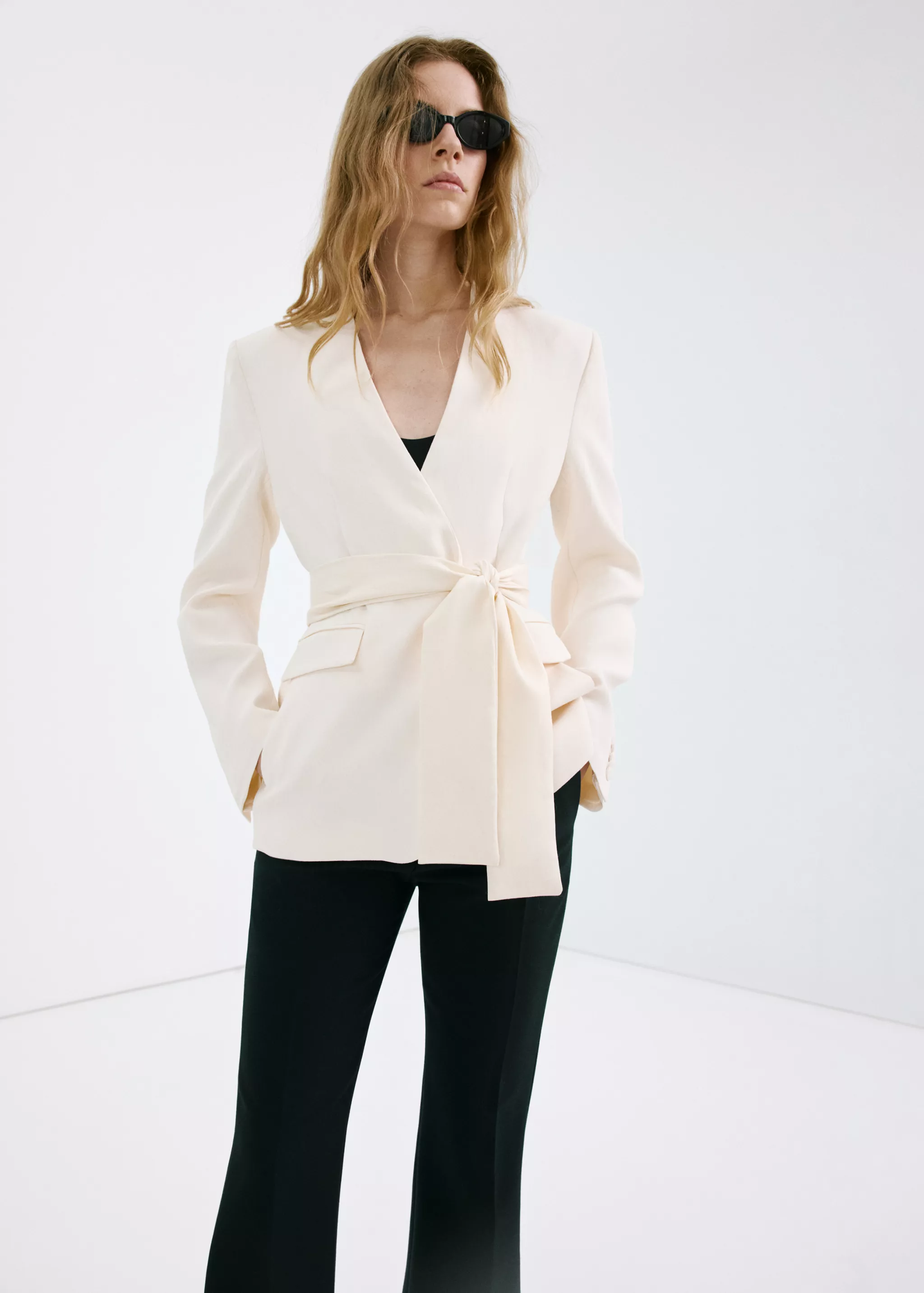 Suit Blazer Without Lapels - Women | Mango United Kingdom