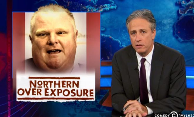 Jon Stewart slags Rob Ford