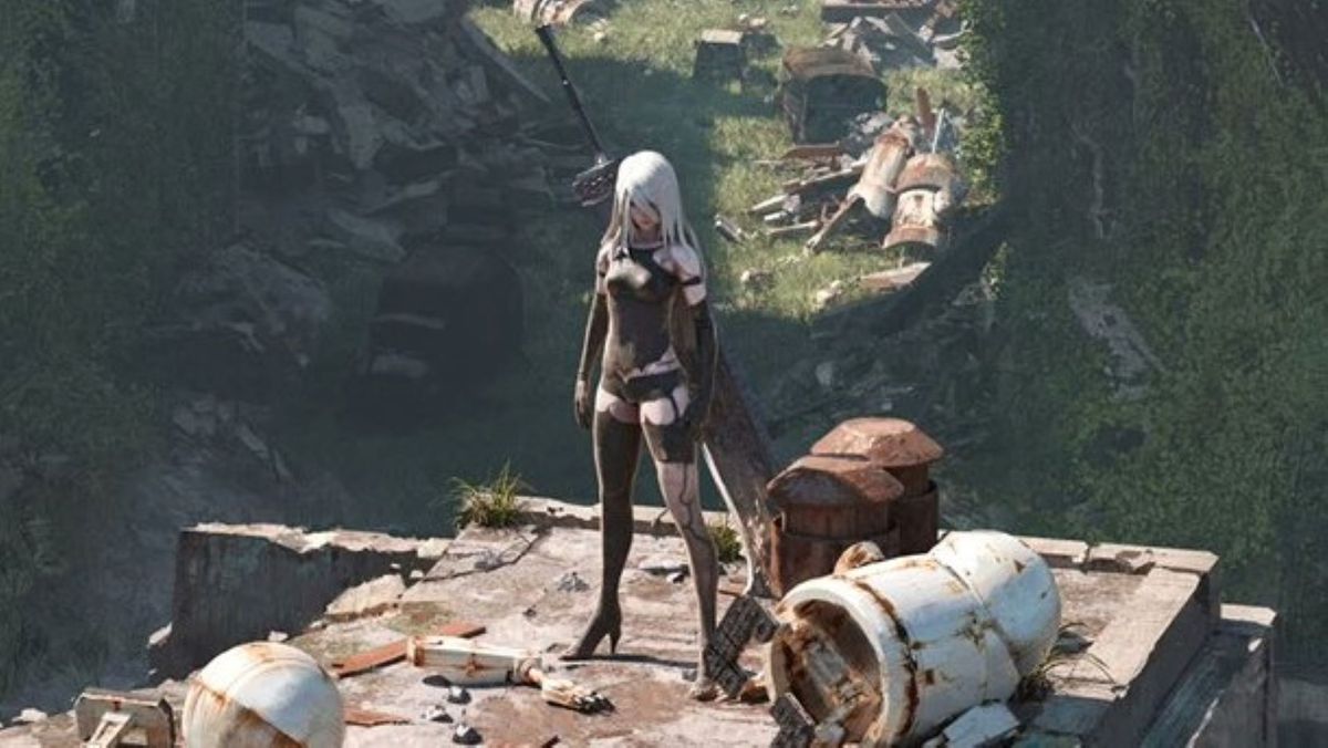 Nier Automata hides two crucial characters on its Switch box art