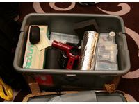 The Teac team took out the secret finishing boxes, in which there were various required refitting tools.