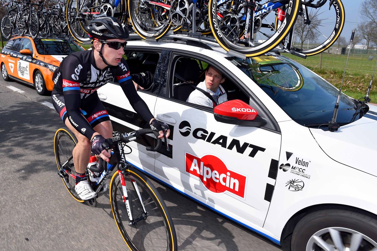 Lars van der Haar (Giant-Alpecin) raced in the Scheldeprijs