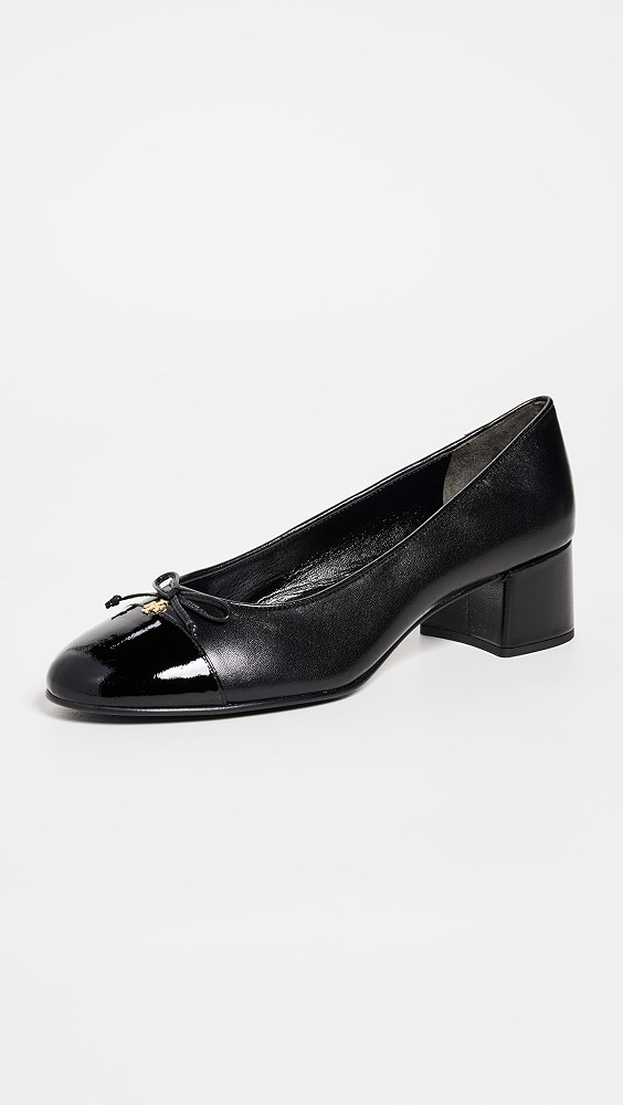 45mm Cap Toe Pumps - Perfect Black / Perfect Black