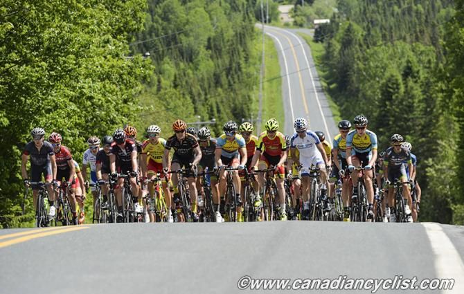 The peloton strolling early on