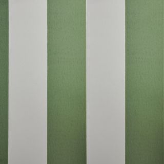 Little Greene 'Broad Stripes' wallpaper in pea grean and off-white