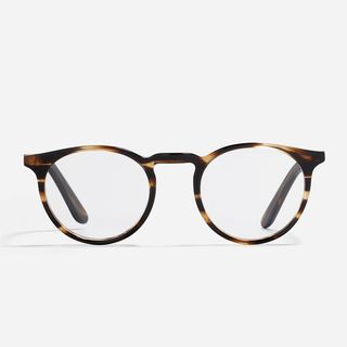 Round tiger stripe glasses