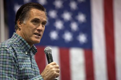 Romney slams the GOP frontrunner.